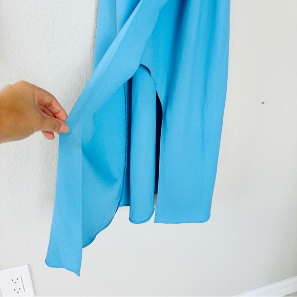 Finders Keepers Calypso Midi Dress Blue Xxs NWT - Picture 7 of 9